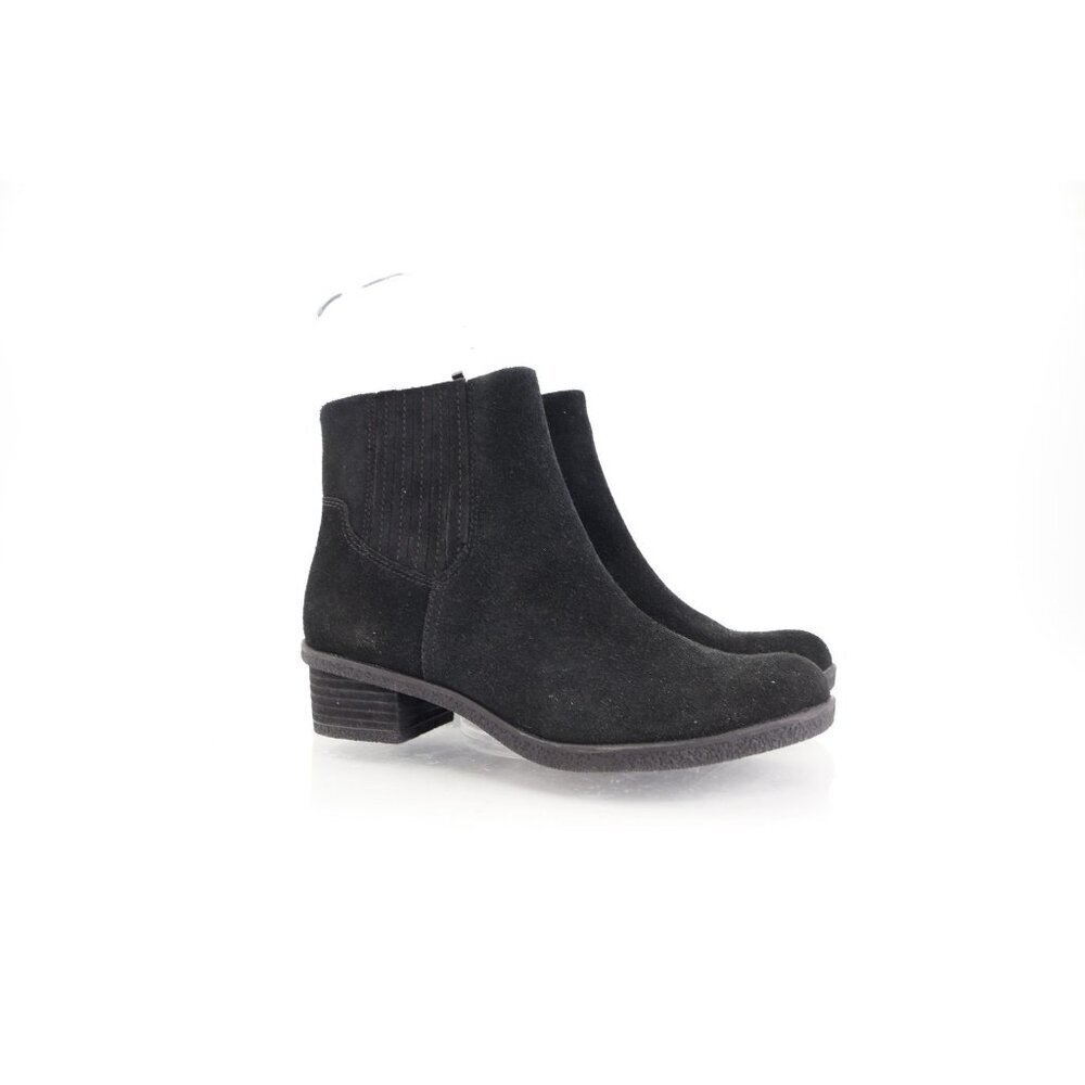 Dansko Daisie Ankle Boot Women Size 37 6.5 Black Leather Block Heel Side Zip